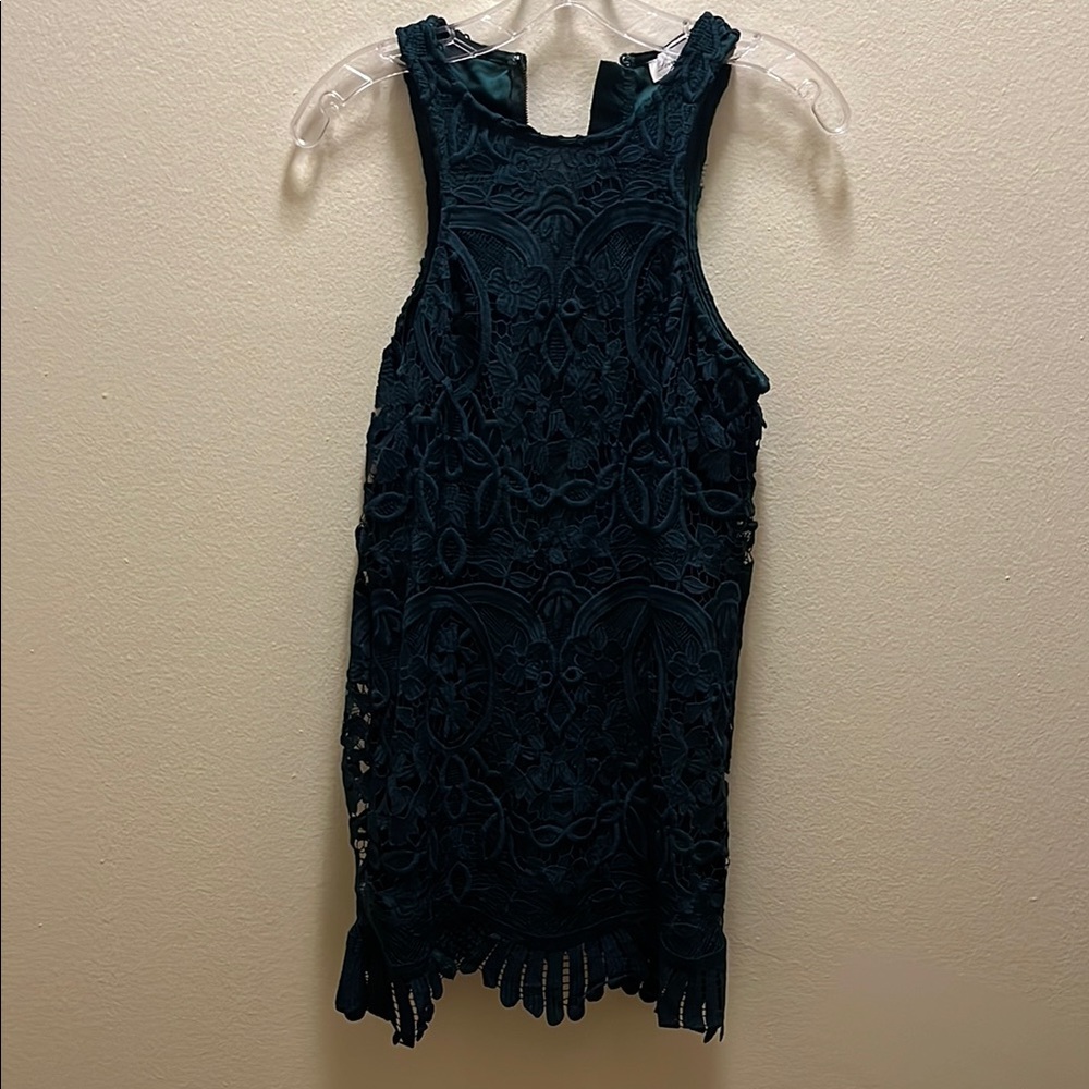 Lovers & Friends green lace dress